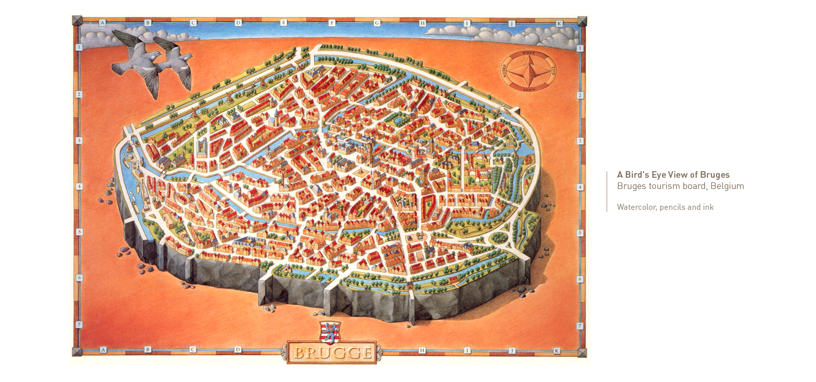 Bruges map by Lionel Portier