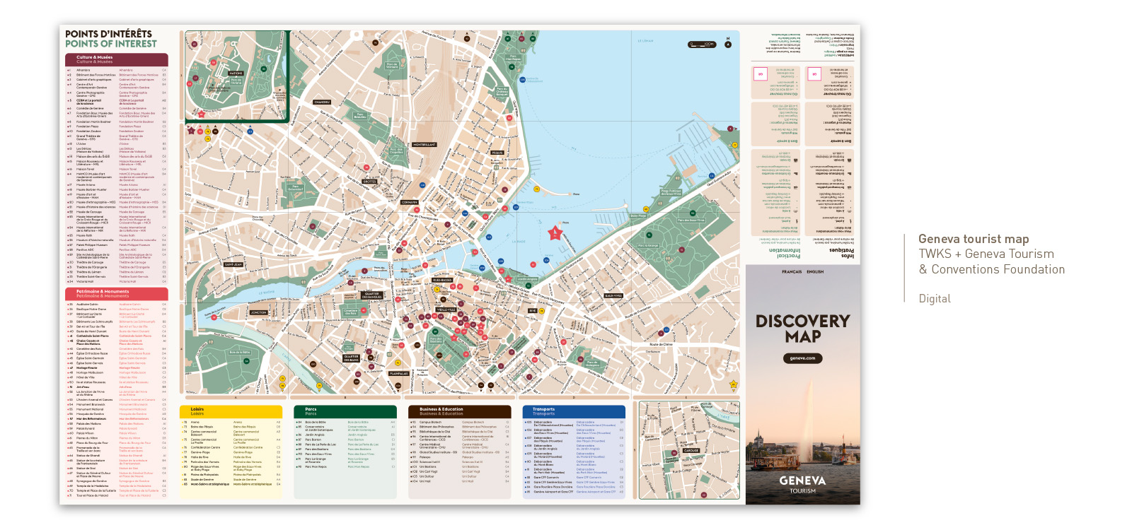 Geneva Tourist Map by Lionel Portier